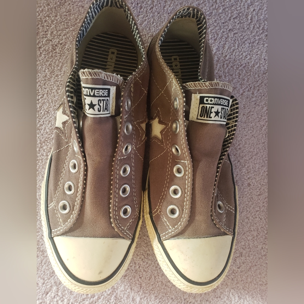 Converse One Star laceless low sneakers women's size 8